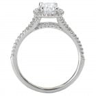 1 Carat oval halo diamond ring dallas 2
