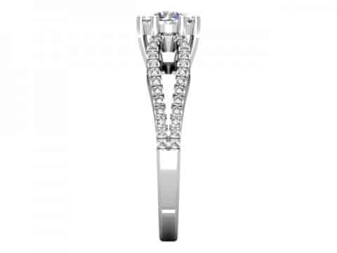 1 Carat round Diamond Engagement Ring - Dallas Texas - Custom Jewelry Store Dallas 2