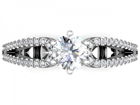 1 Carat round Diamond Engagement Ring - Dallas Texas - Custom Jewelry Store Dallas 4