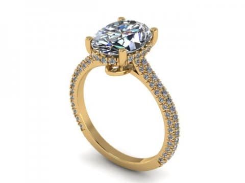2 Carat Oval Engagement Ring - Custom Oval Engagement Rings Dallas - Shira Diamonds Dallas 1