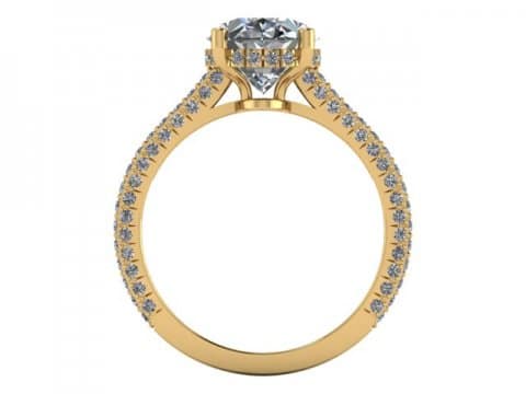 2 Carat Oval Engagement Ring - Custom Oval Engagement Rings Dallas - Shira Diamonds Dallas 4