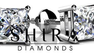 4_Prong_Princess_Cut_Diamond_Stud_Earrings_at_Shira_Diamonds_in_Dallas_Texas