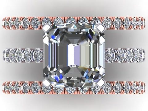Asscher Diamond Ring Dallas 4
