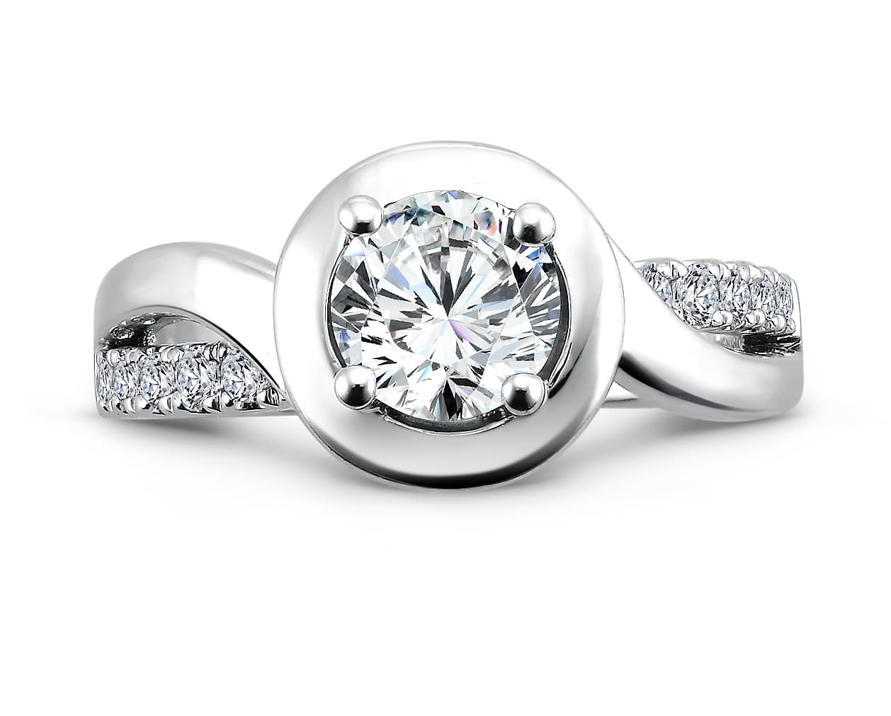 Bezel Diamond Rings