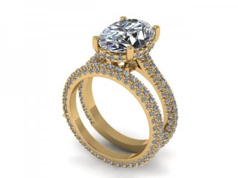 Custom Diamond Engagement Ring 1
