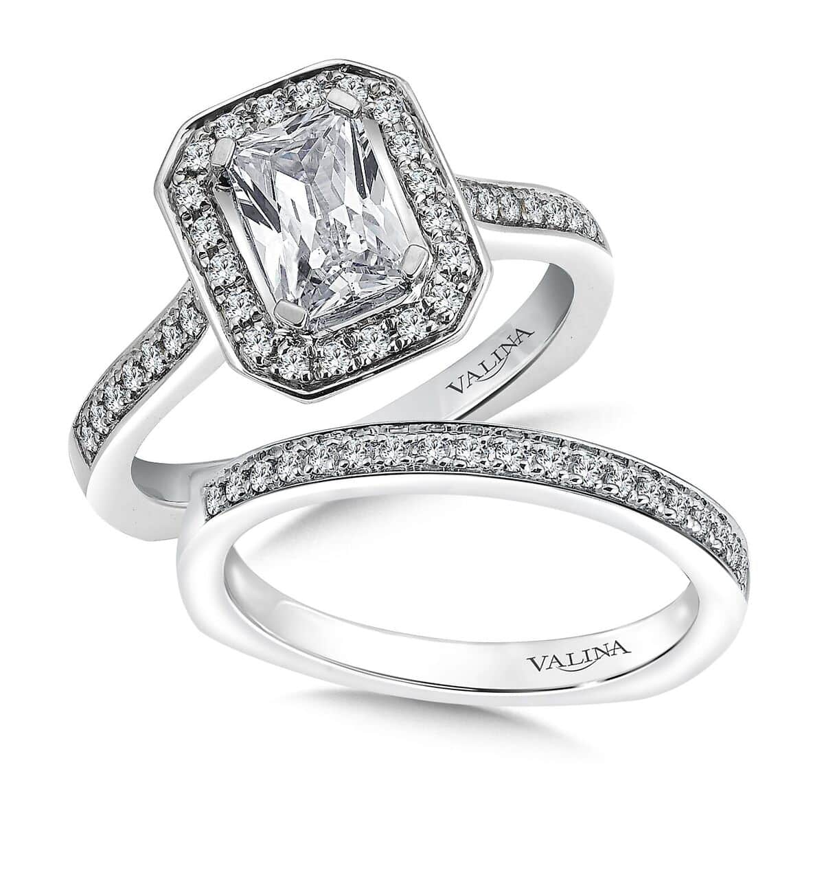 Custom Emerald Cut Engagement Ring in Dallas texas - Wholesale Engagement Rings