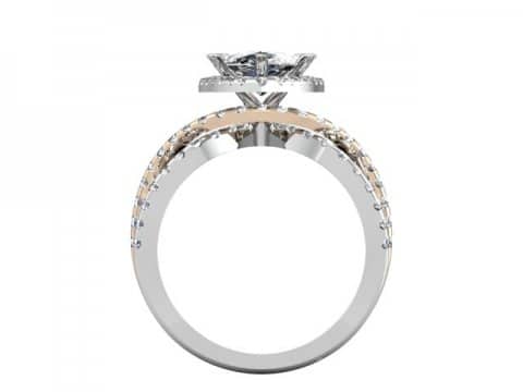 Custom Engagement Ring Pear Diamond 3