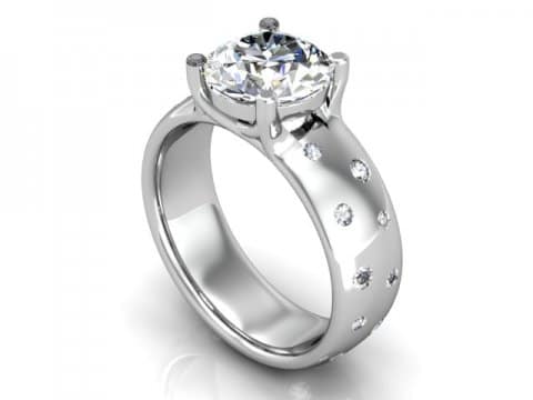 Custom Gypsy Diamond Rings 1