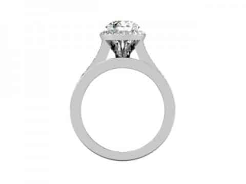 Custom Halo Diamond Ring - Custom Diamond Rings Atlanta Texas 3