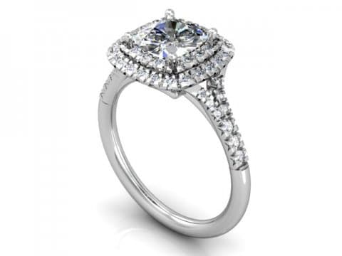 Custom Halo Diamond Rings Dallas 1