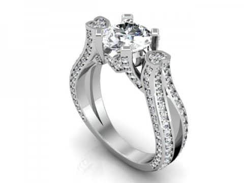 Custom Heart Diamond Rings Dallas - Shira Diamonds Dallas 1