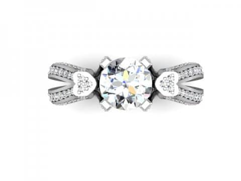 Custom Heart Diamond Rings Dallas - Shira Diamonds Dallas 4
