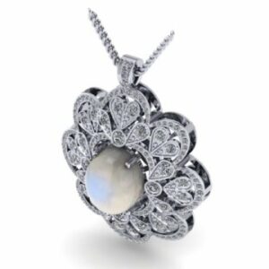 Custom Jewelry - Custom Necklace Diamonds Opal - Diamond Pendants Dallas Texas 1