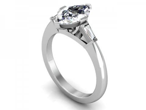 Custom Marquise Diamond Rings Dallas 1