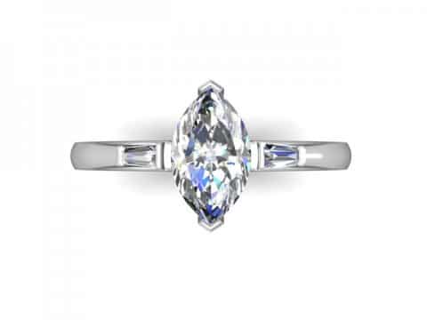 Custom Marquise Diamond Rings Dallas 2