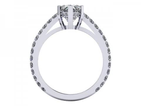 Custom Marquise Engagement Ring Dallas 2