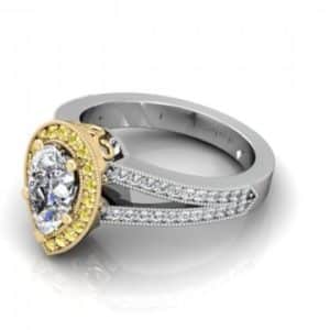 Custom Pear Diamond Ring Dallas 1 (1)