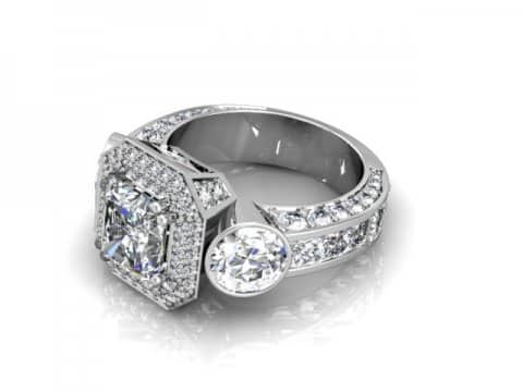 Custom Radiant Diamond Rings 1 - Beaumont Texas 1
