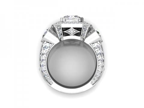 Custom Radiant Diamond Rings 1 - Beaumont Texas 3