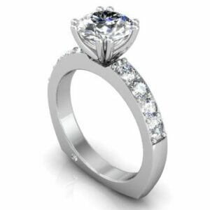 Custom Round Diamond Engagement Rings in Dallas Texas - Wholesale Diamonds 1
