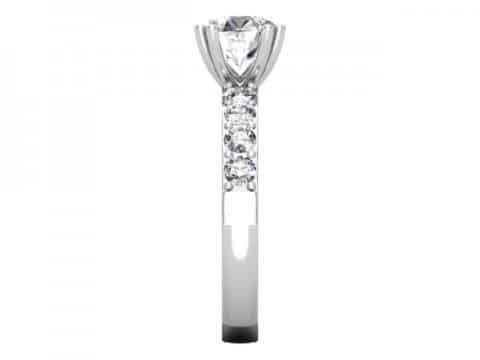 Custom Round Diamond Engagement Rings in Dallas Texas - Wholesale Diamonds 2