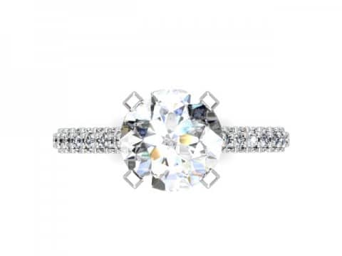 Custom Round Diamond Rings Baytown Texas 4