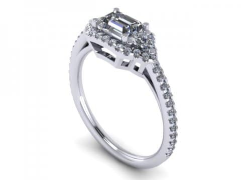 Custom emerald diamond ring dallas 1
