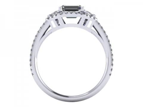 Custom emerald diamond ring dallas 3