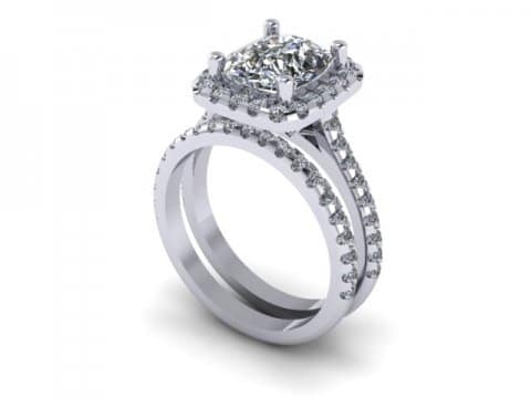 Custom radiant diamond rings dallas 1