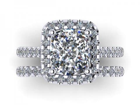 Custom radiant diamond rings dallas 2