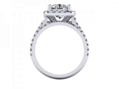 Custom radiant diamond rings dallas 4