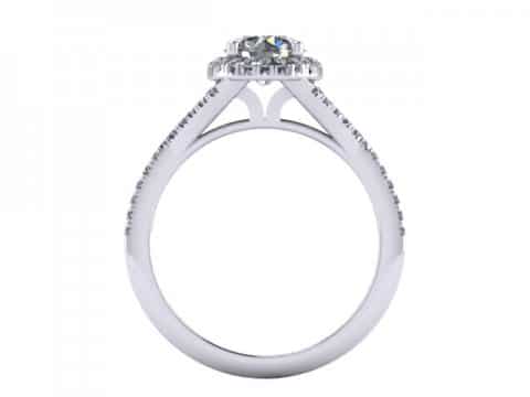 Custom round diamond rings arlington 3