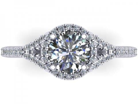 Custom round diamond rings arlington 4