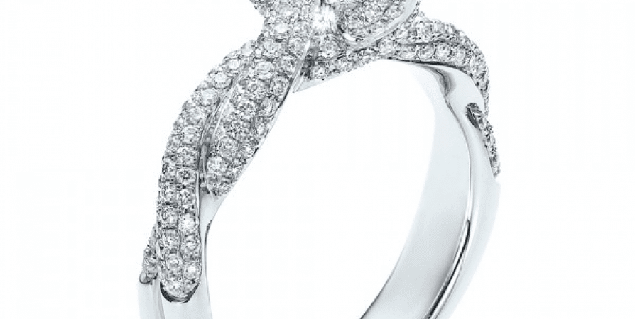 A diamond engagement ring with a twist.
