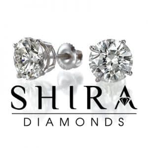 Diamond Studs - Shira Diamonds - Round Diamond Studs