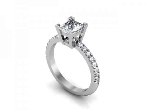 Princess fishtail diamond ring dallas 1 (1)