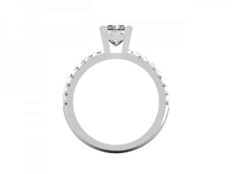 Princess fishtail diamond ring dallas 3