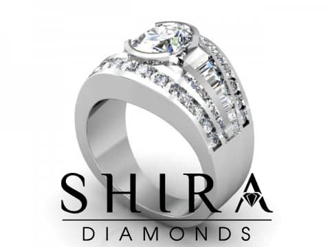 Shira Diamonds SDR - Karen - Custom Round Bezel Diamond Engagement Rings in Dallas Texas 1