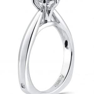 White Gold Solitaire Diamond Ring 2