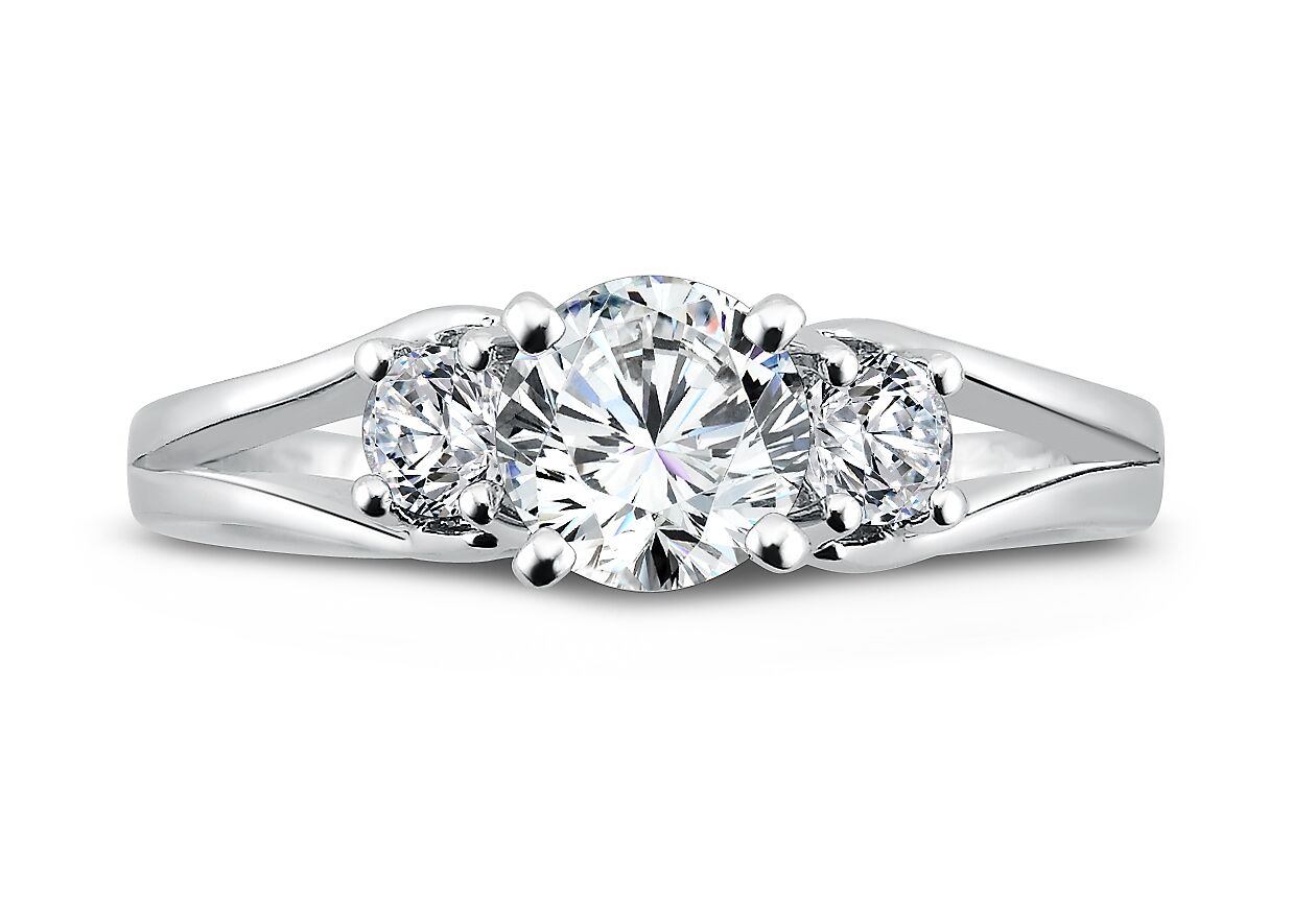 Overweldigend Lada afbetalen Split Shank Diamond Rings : Wholesale Diamond Rings : Three Stone Diamond  Ring : Shira Diamonds Dallas