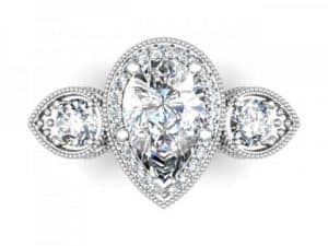 Wholesale Jewelry Arlington Texas - Custom Pear Engagement Rings Dallas 4