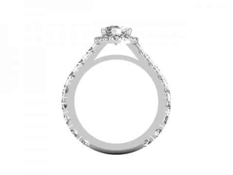 custom 1 carat pear diamond ring - custom diamond rings dallas 2