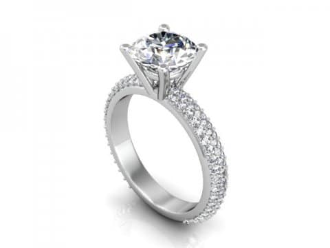 custom pave diamond ring dallas 1