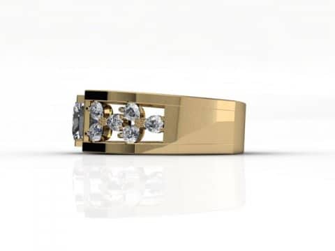 custom princess diamond ring custom bezel diamond ring dallas 2