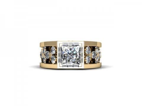 custom princess diamond ring custom bezel diamond ring dallas 4