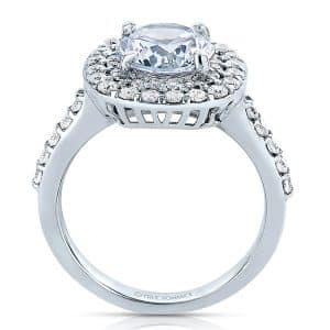 custom round halo engagement ring 1 1_2 carat diamonds - dallas texas 2