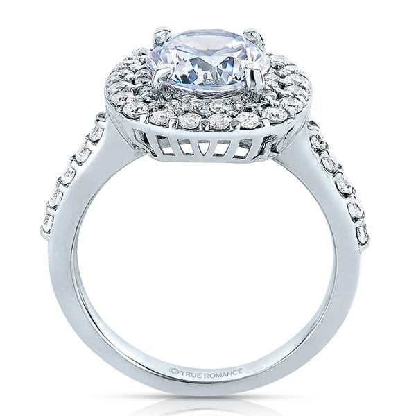 custom round halo engagement ring 1 1_2 carat diamonds - dallas texas 2