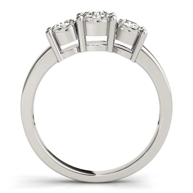 custom three stone diamond ring 3 carat engagement ring dallas 1