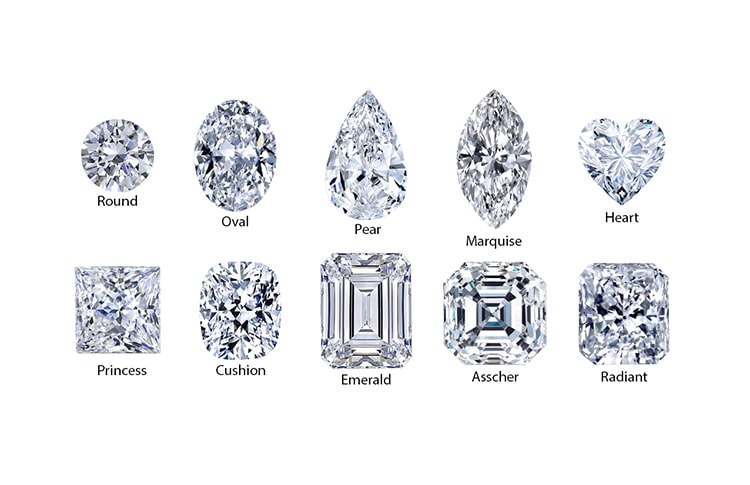 diamond shapes for engagement rings dallas