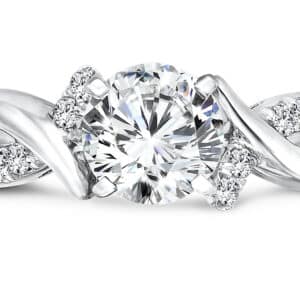 Dallas Wholesale Twisted Round Diamond Ring –Shira Diamonds